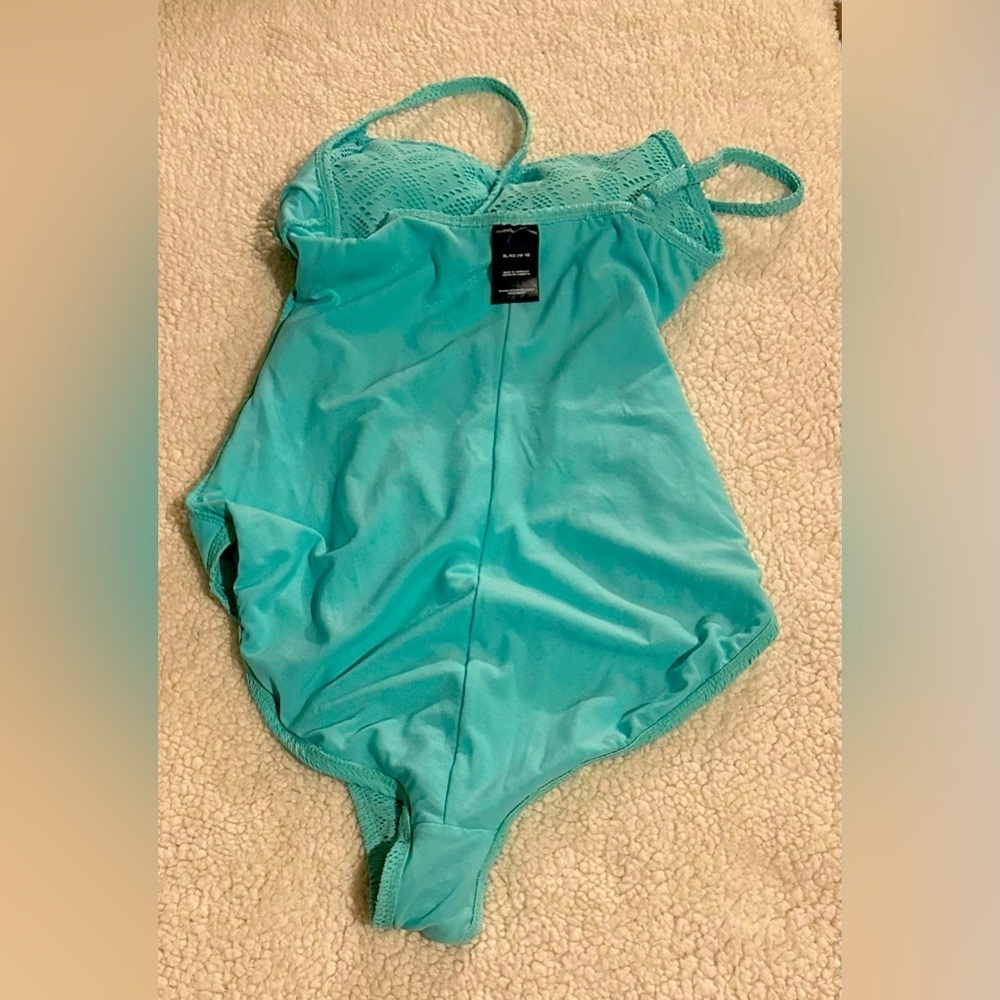 Catalina Women’s One Piece Swimsuit Teal Laser Cut size XL ( 16-18) - Picture 11 of 12
